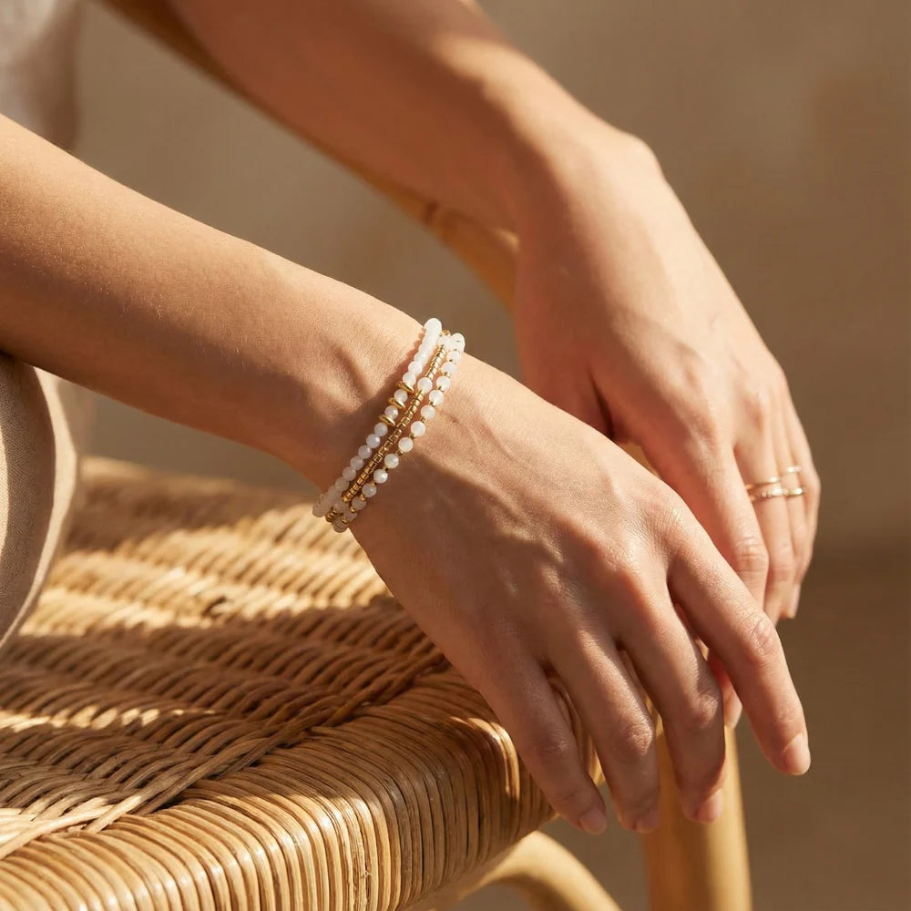 Moonlit Gold Wrap Multi-Style Bracelet/Necklace