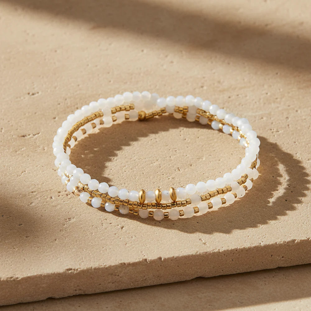 Moonlit Gold Wrap Multi-Style Bracelet/Necklace