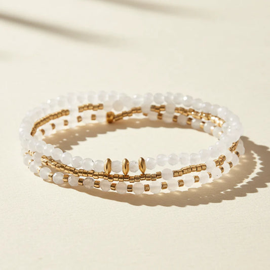 Moonlit Gold Wrap Multi-Style Bracelet/Necklace